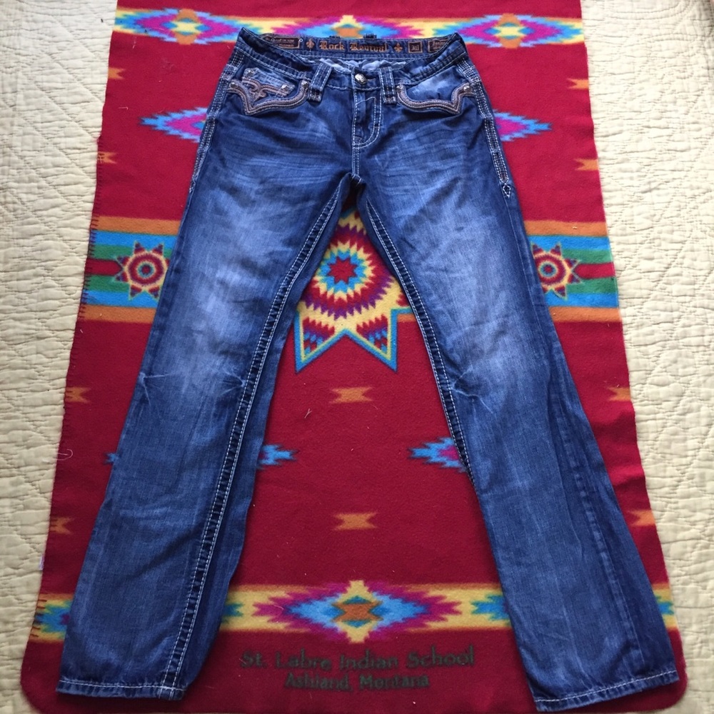 Rock Revival Jaelen Straight Mens Jeans SOLD OUT - Picture 6 of 8